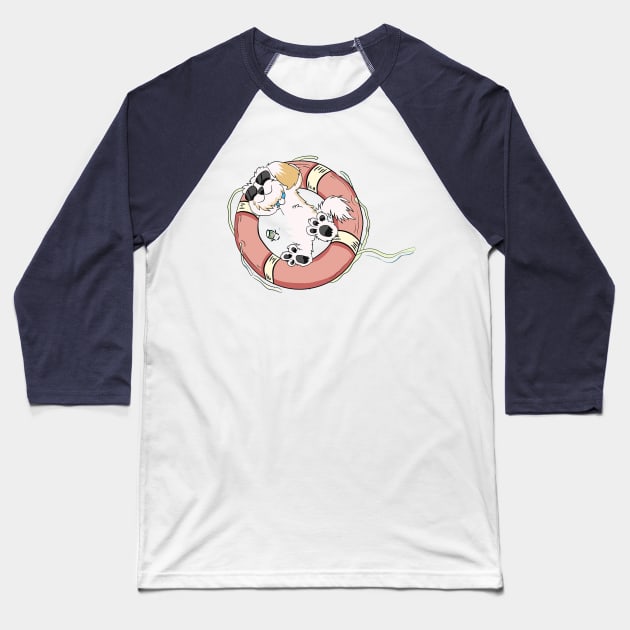 Dogs For Everybody Baseball T-Shirt by timegraf